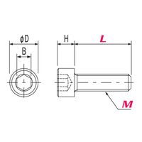 M5x 8mm 六角穴付ボルト(PEEK/1本)_選択画像02