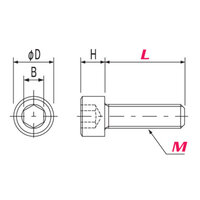 M5x10mm 六角穴付ボルト(PEEK/1本)_選択画像02