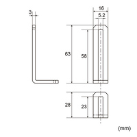 119x33x16L型フリーポイント連結金具(ST製)_選択画像02
