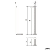 119x33x16L型フリーポイント連結金具(ST製)_選択画像02