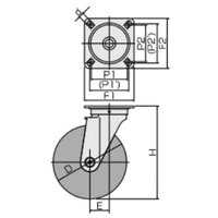 75mm キャスター(自在金具･ブレーキ付)_選択画像03