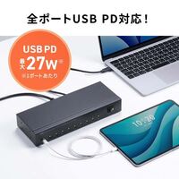 [10ポート] USB5Gbpsハブ(タブレット充電用_選択画像04