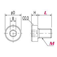 M4x16mm 六角穴付低頭ボルト(PEEK/1本)_選択画像02
