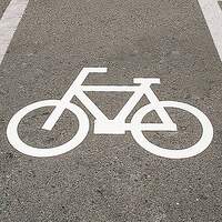 1000x700mm 路面道路標識[自転車]