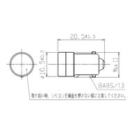 AC/DC12V (20.5mm) LEDランプ(アンバー)_選択画像02