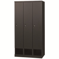RLKロッカー RLK-TKD390-BMB 3人用ブラック