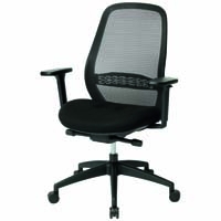 事務イス OCHT25 BK 肘付 ブラック