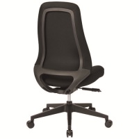 事務イス NE-1 BK 肘無 ブラック_選択画像02