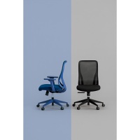 事務イス CT-1 肘付 ブルー_選択画像03