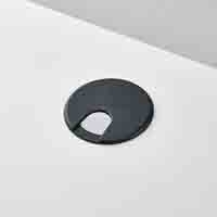 ☆薄型パソコンラック 上棚付 22-13-4 白_選択画像03