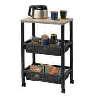 ウッドスタイルワゴン F49001 BK_選択画像02