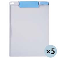 クリップボードA4タテ ブルー D146J-5BL