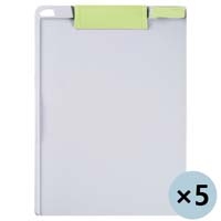 クリップボードA4タテ グリーンD146J-5GR