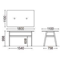 ハイテーブル ASO-WH1811B(MAK)_選択画像03