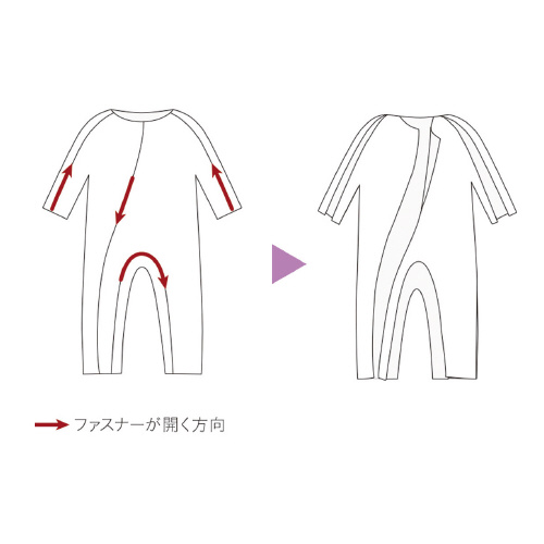 ソフトケアねまきスリーシーズン橙ＬＬ_画像04