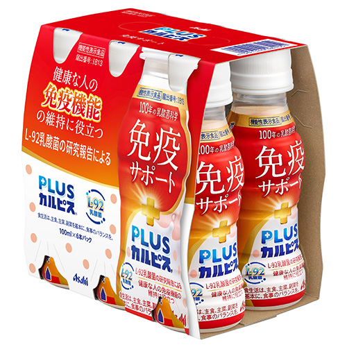※PLUSカルピス 免疫サポート100mL6本_画像02