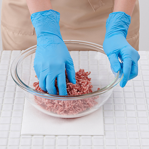 セーフタッチ ニトリル ブルー M 100枚_画像04