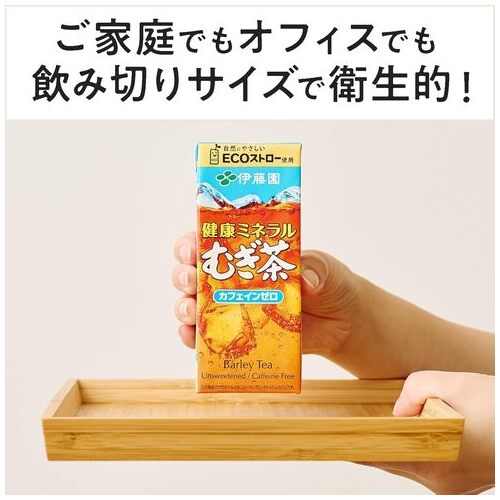 ※健康ミネラルむぎ茶 紙パック 250mL 24本_画像02