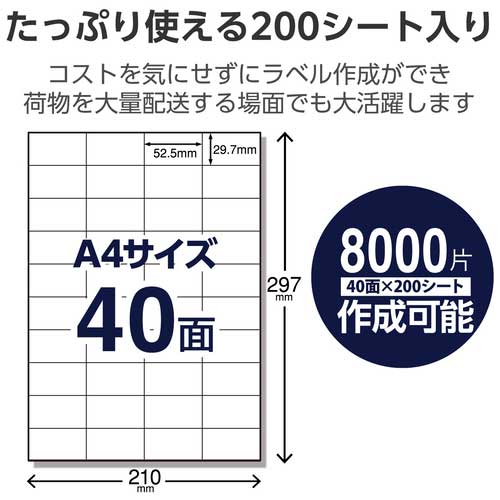 FBA対応出品者向け配送ラベル EDT-FBA40200_画像03