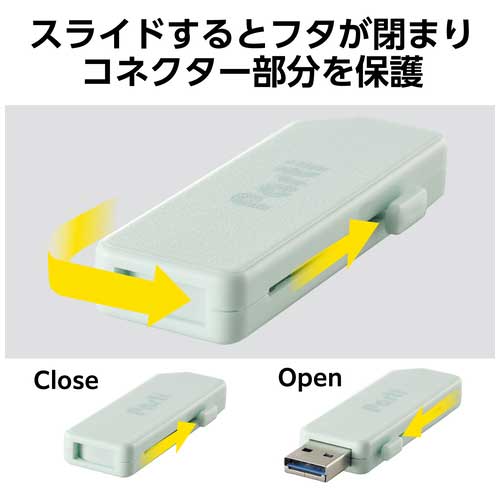 スライドシャッターUSBメモリ32GB LB_画像03