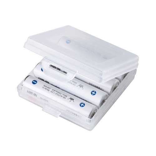 電池ケース 単4形用2個 クリア DG-BT4CLN_画像02