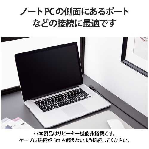 HDMI L字型アダプタ A-A スリム 左向_画像04