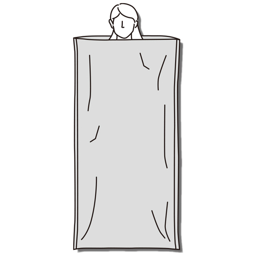 緊急簡易アルミ寝袋(静音タイプ) 5995_画像03