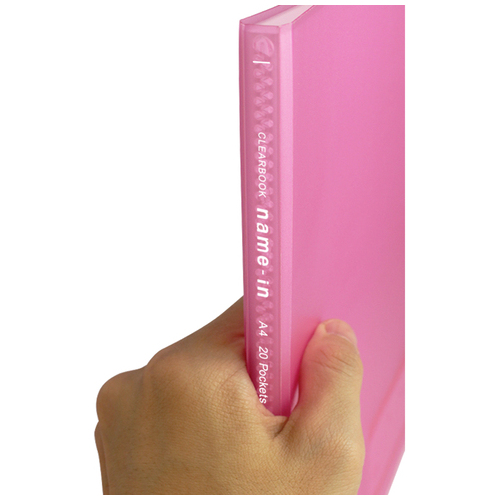 クリアーブックネームイン A4S 40Pブルー_画像03