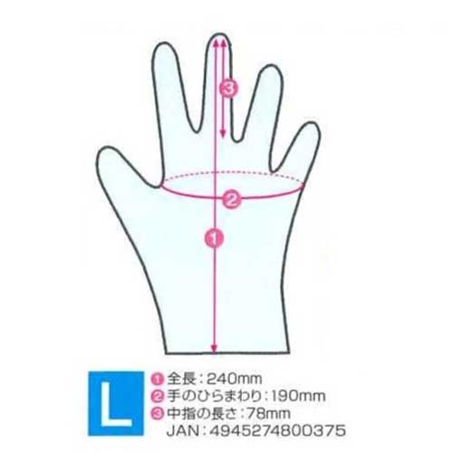 ウレタン背抜 楽々PUフィット手袋L 10双_画像03