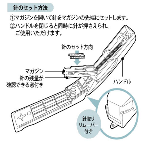 中綴じホッチキス 小型 ST300_画像04