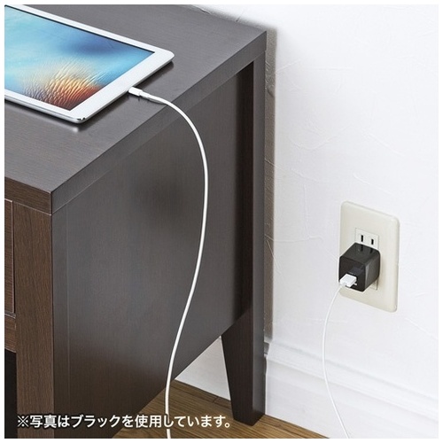 USB充電器 2ポート・合計2.4A ACA-IP44W_画像04