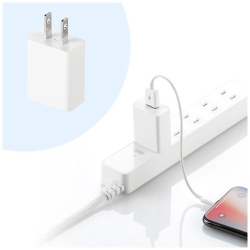 USB充電器 1A・ホワイト ACA-IP86W_画像03