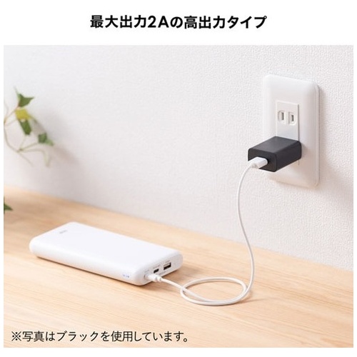 USB充電器 2A・ホワイト ACA-IP87W_画像04