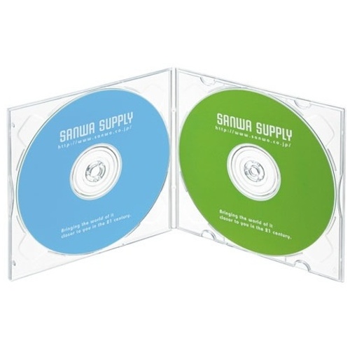 BD/DVD/CDケース 2枚収納 FCD-PSW10CL_画像02