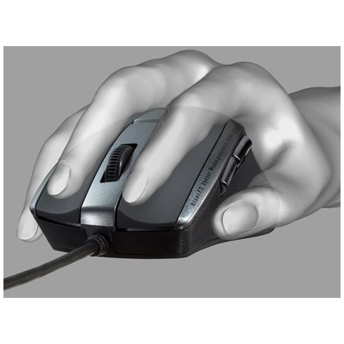 静音有線BlueLEDマウス 5ボタン MA-BL168BK_画像02