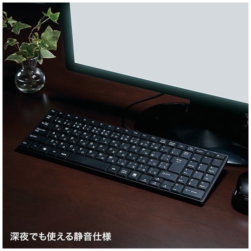静音スリムキーボード SKB-SL19BK_画像02