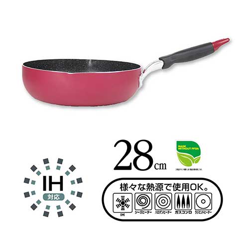 IHマーブル深フライパン 28cm_画像03
