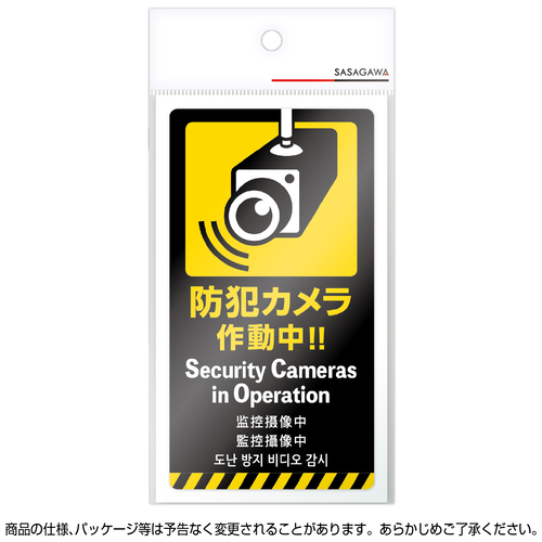 注意喚起ステッカー 防犯カメラ24-556_画像02