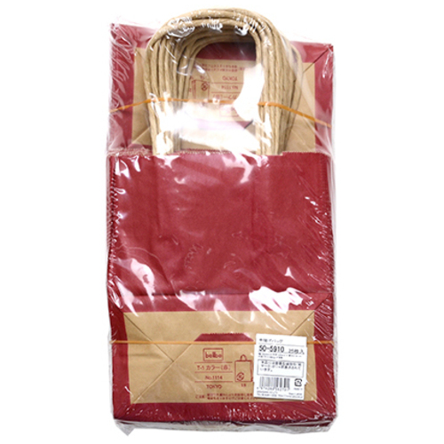 手提げバック 赤 特小 50-5910 25枚入_画像04