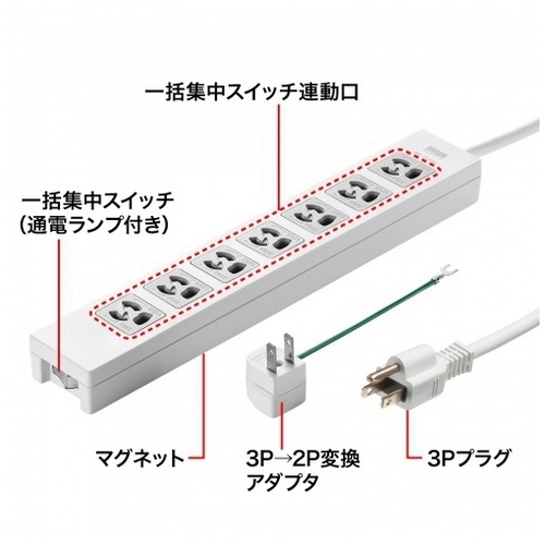 電源タップ TAP-F37-5ZAD_画像03