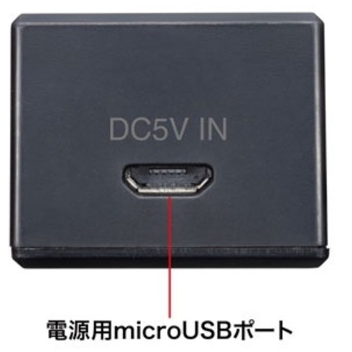 磁石付USB3.2Gen1 4ポートハブUSB-3H405BKN_画像04
