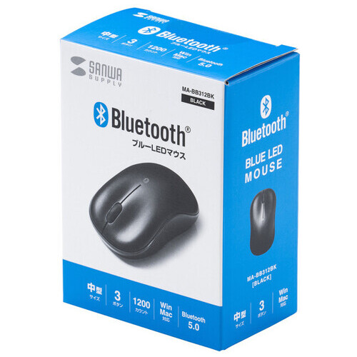 Bluetooth BlueLEDマウス MA-BB312BK_画像02