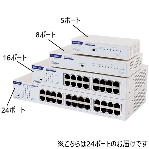 スイッチングハブ24ポート EHB-UG2C24-S_画像02