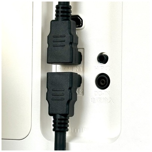 高速L型HDMIケーブル 2m 上向き_画像02