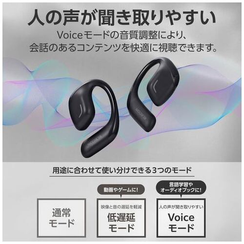オープンイヤーBluetoothイヤホン ブラック_画像02
