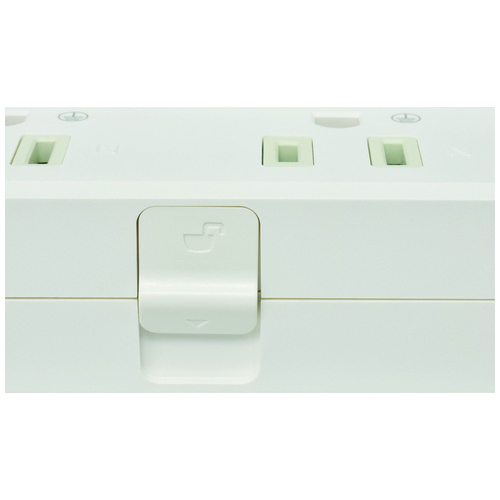 抜け止めタップ6個口 2m HS-TKML62-3PE25-W_画像04