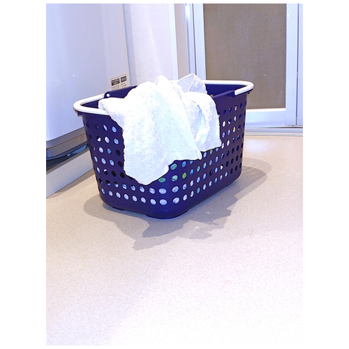 ドットバスケット 浅型 ブルー_画像02