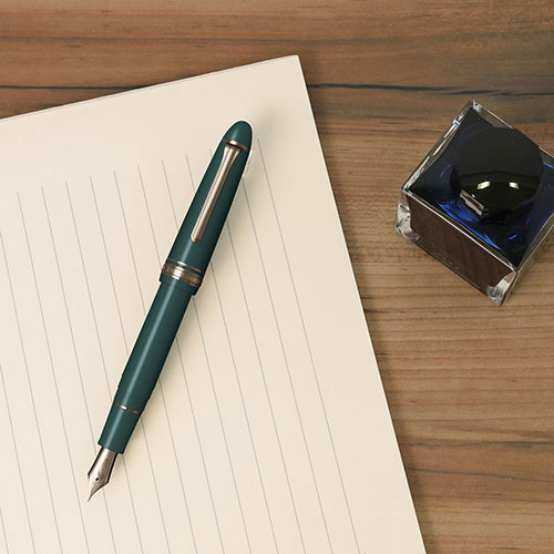 プロフィット14 GD 万年筆 グリーン F_画像03