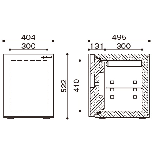 耐火金庫 SH500BKCB ブラック_画像03
