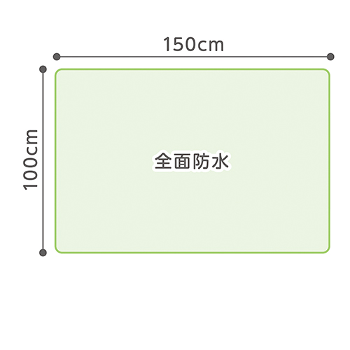 PH さらっと防水シーツ抗菌防臭ベージュ1枚_画像03
